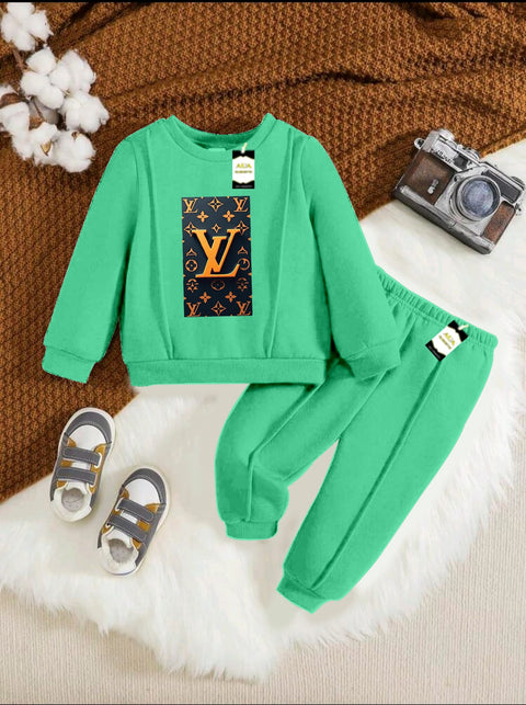 LV GREEN KIDS WINTER TRACKSUIT