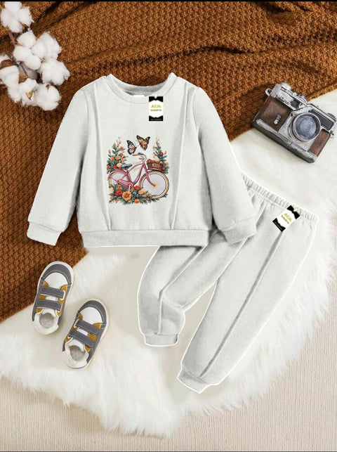 CYCLE TREE LIGHT GREY KIDS WINTER TRACKSUIT