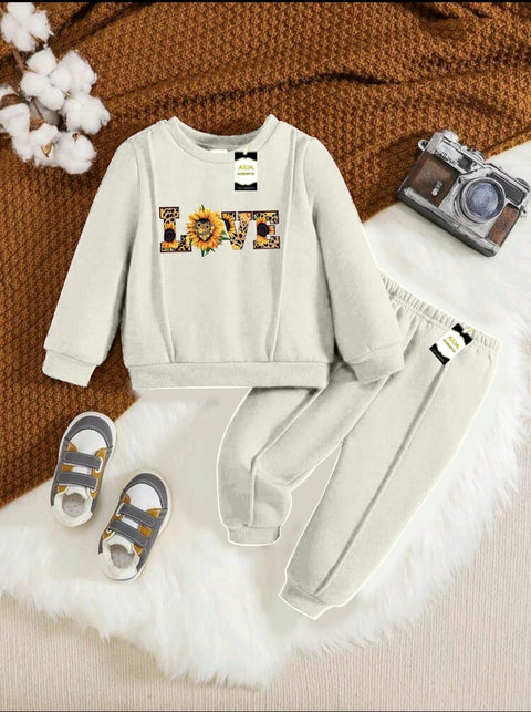 LOVE OFF WHITE KIDS WINTER TRACK SUIT