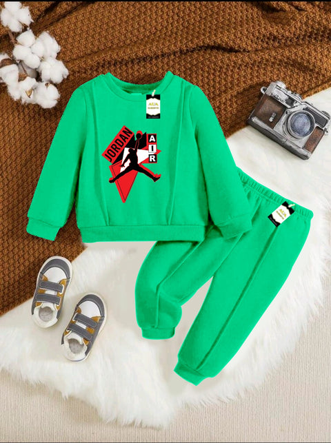 JORDEN AIR GREEN KIDS WINTER TRACK SUIT