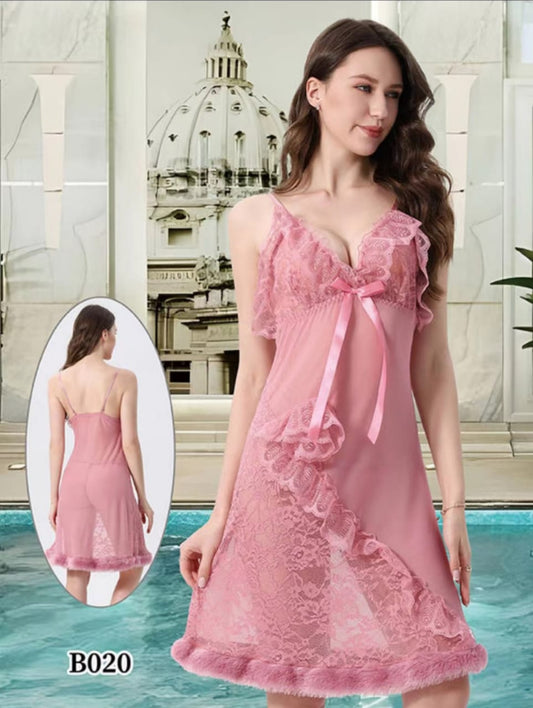 Sexy Pajama Set for Women Sleepwear Ruffles Lace Nightdress Underwire Bra Temptation Lingerie Sleep Tops Pajamas Lounge Wear