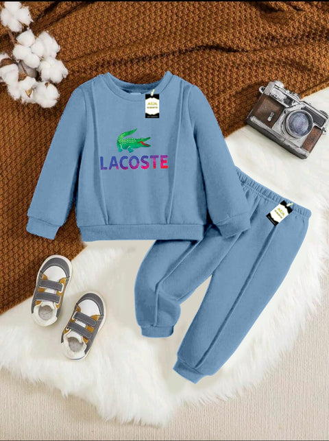 LACOSTE AQUA BLUE KIDS WINTER TRACK SUIT