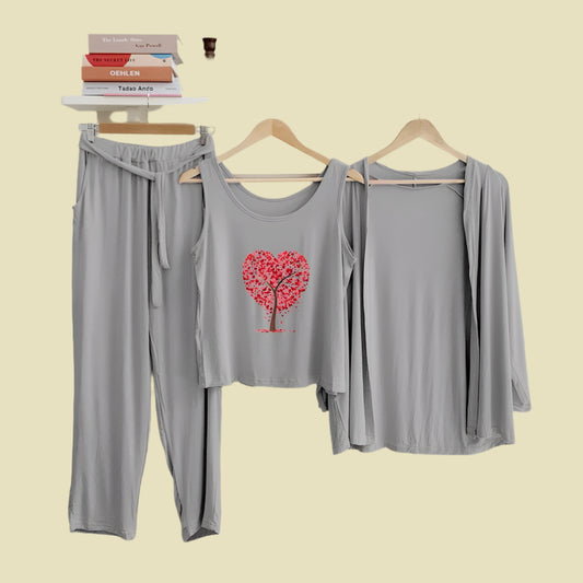 3 PCS FOR WOMEN NIGHT SUIT
