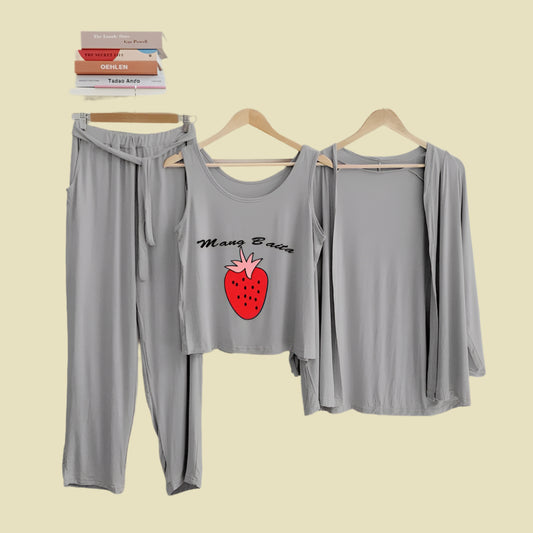 3 PCS FOR WOMEN NIGHT SUIT