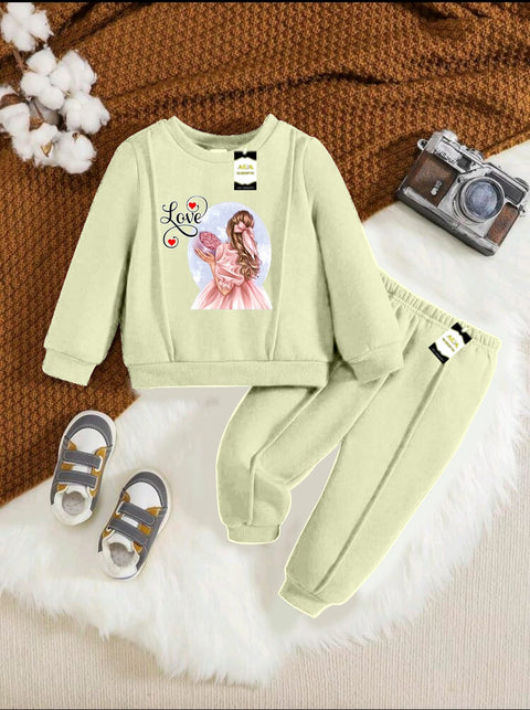 LOVE BEIGE KIDS WINTER TRACK SUIT