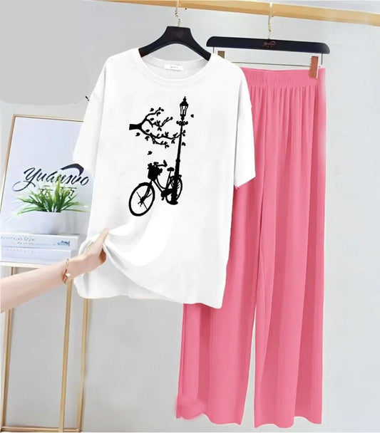 CYCLE AND FLYING PARROTS NIGHT WEAR SUIT