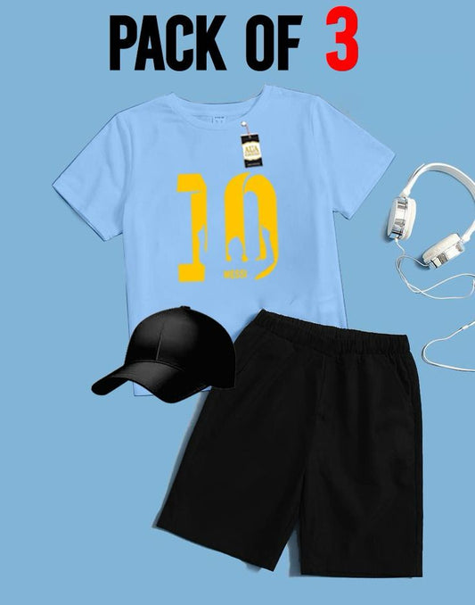 PACK OF 3 10 PRINTED FOR SUMMER COLLECTION KIDS  TRACKSUIT