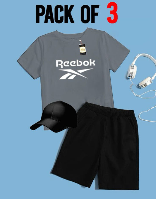 PACK OF 3 REEBOK PRINTED FOR SUMMER COLLECTION KIDS TRACKSUIT