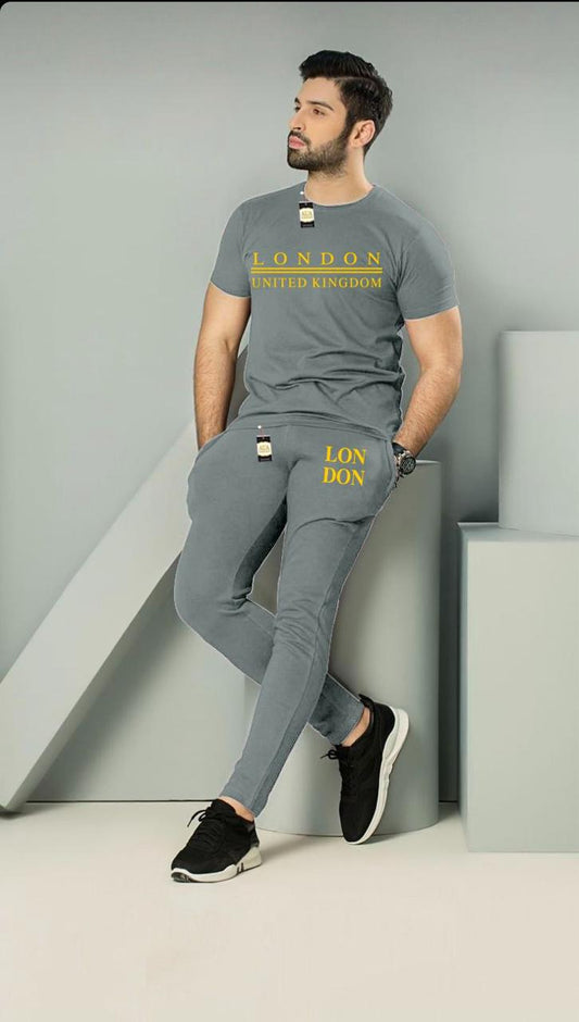 GREY LONDON PRINTED MENS SUMMER TRACK SIUIT