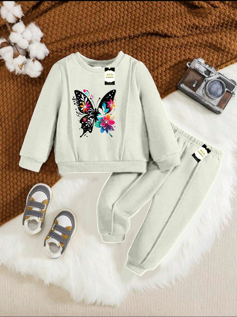 BUTTERFLY OFF WHITE KIDS WINTER TRACK SUIT