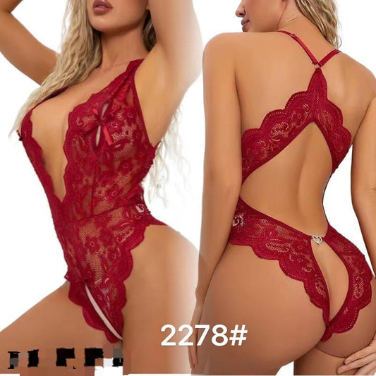 Sexy Underwear Women Lace Backless Lingerie Bodysuit